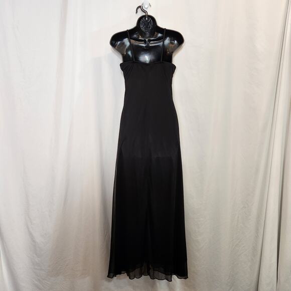 CALIFORNIA CONCEPTS VTG Black Pink Goth Whimsigoth Dark Fairycore Maxi Dress 6 - Picture 3 of 10